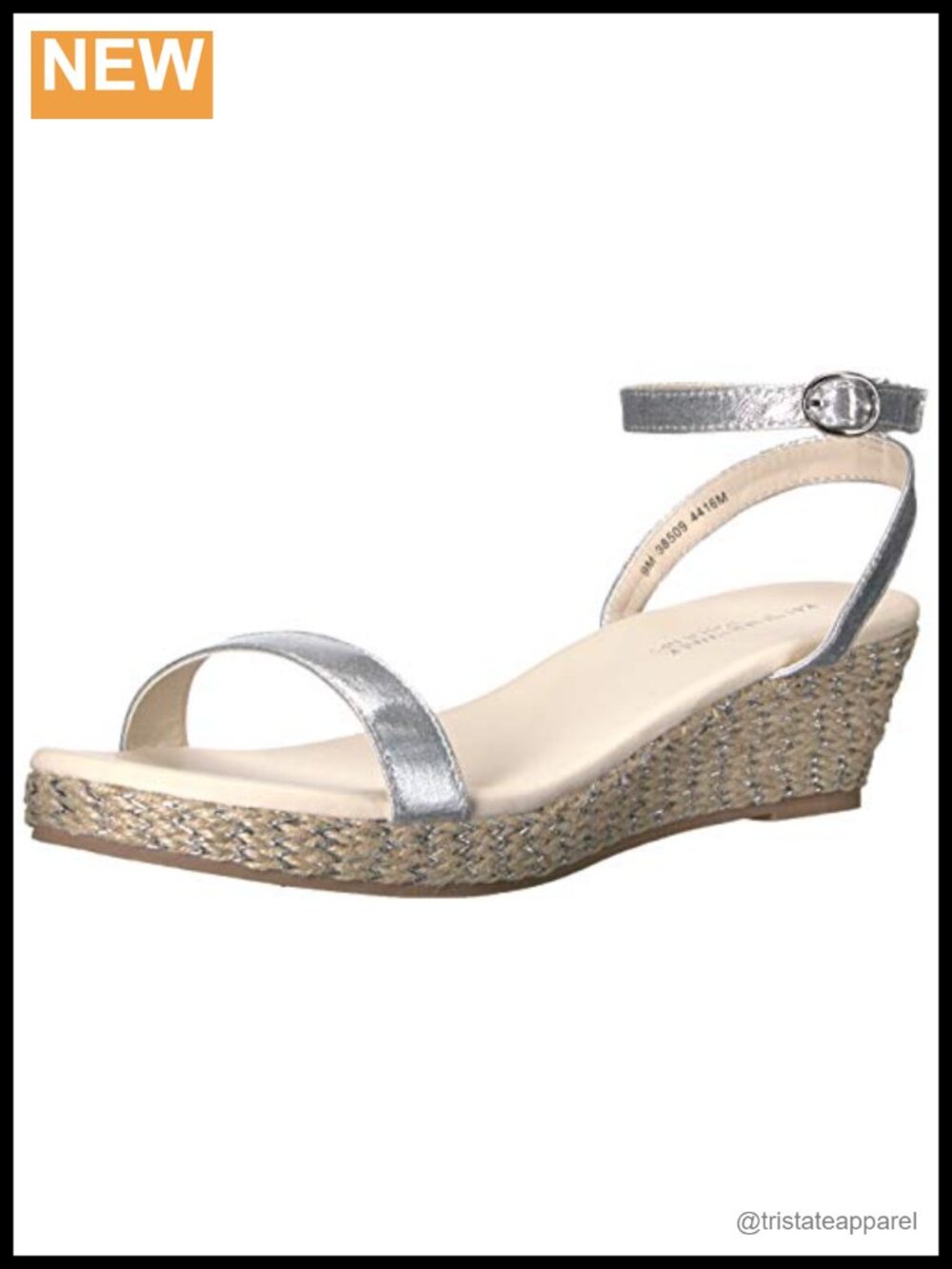 Wedge Platform Sandal with Ankle Strap & Cushioned Insole